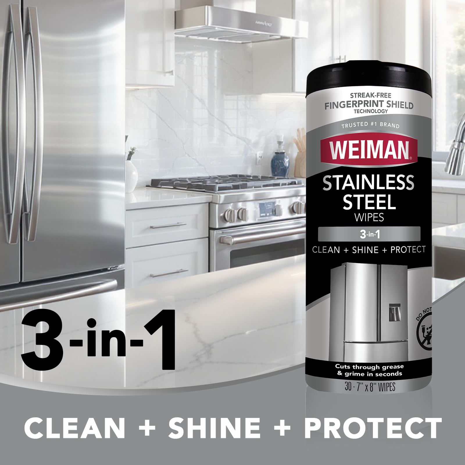 Reusable microfiber cloth included in Weiman kit image