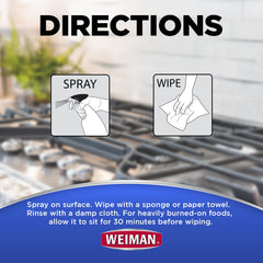 Weiman gas range cleaner degreaser for stovetops