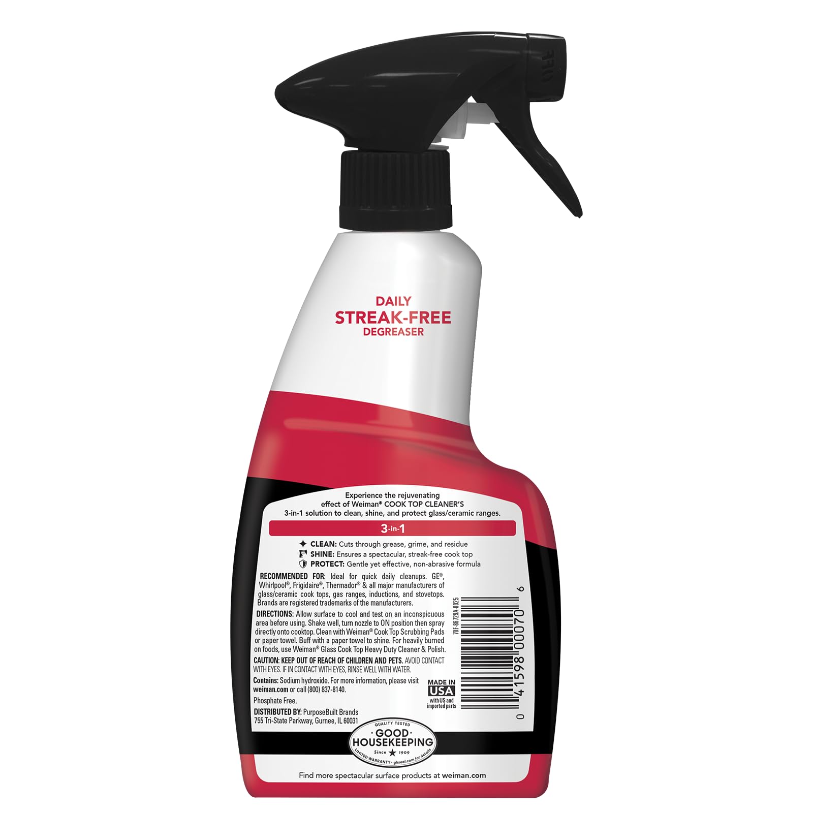 Weiman 2pack cooktop cleaner and towel packaging