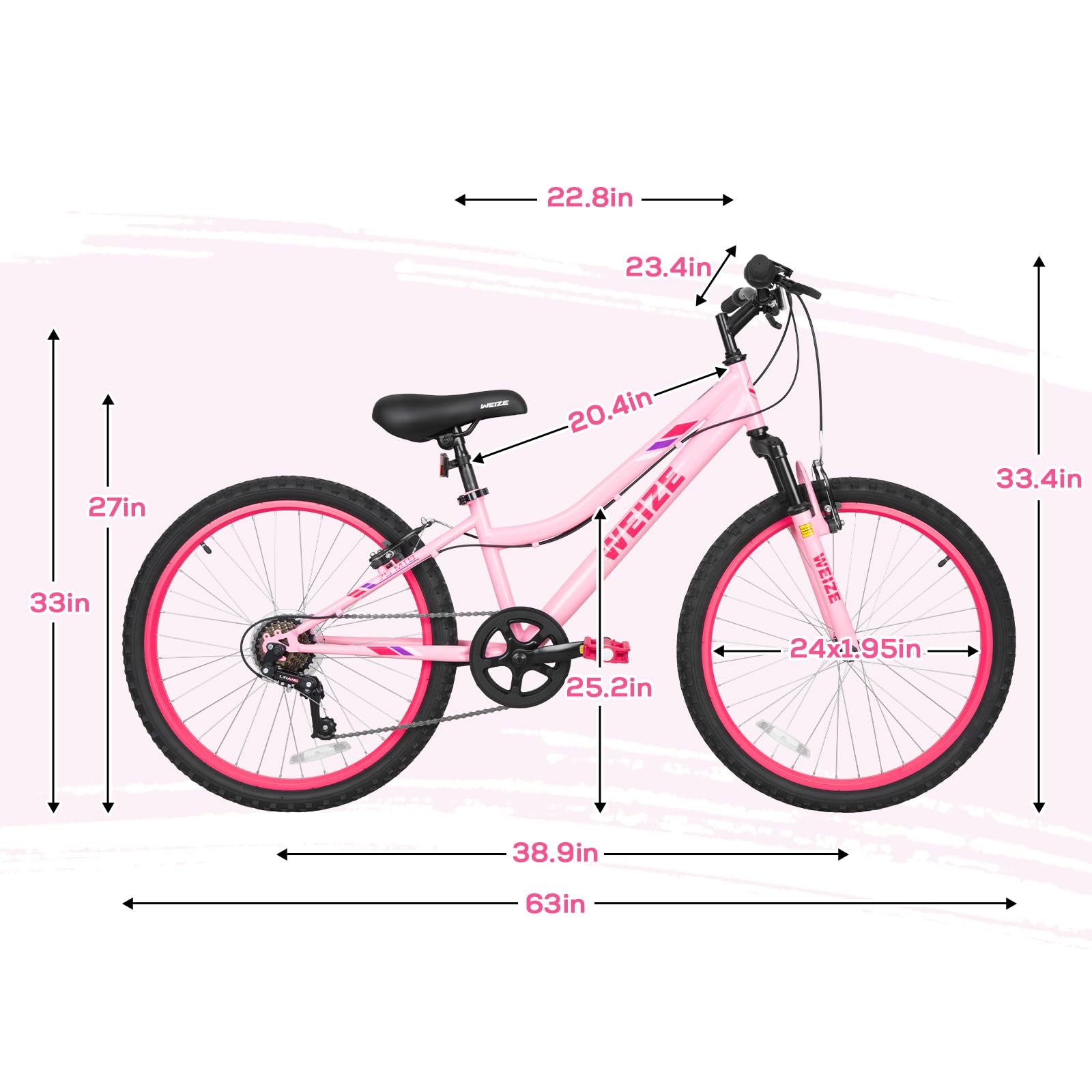 WEIZE ergonomic seat design for kids