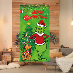 Indoor outdoor Christmas banner ready to hang on wall