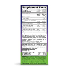 Wellements Organic Nighttime Gripe Water label with certifications