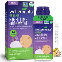 Wellements Organic Nighttime Gripe Water bottle for babies
