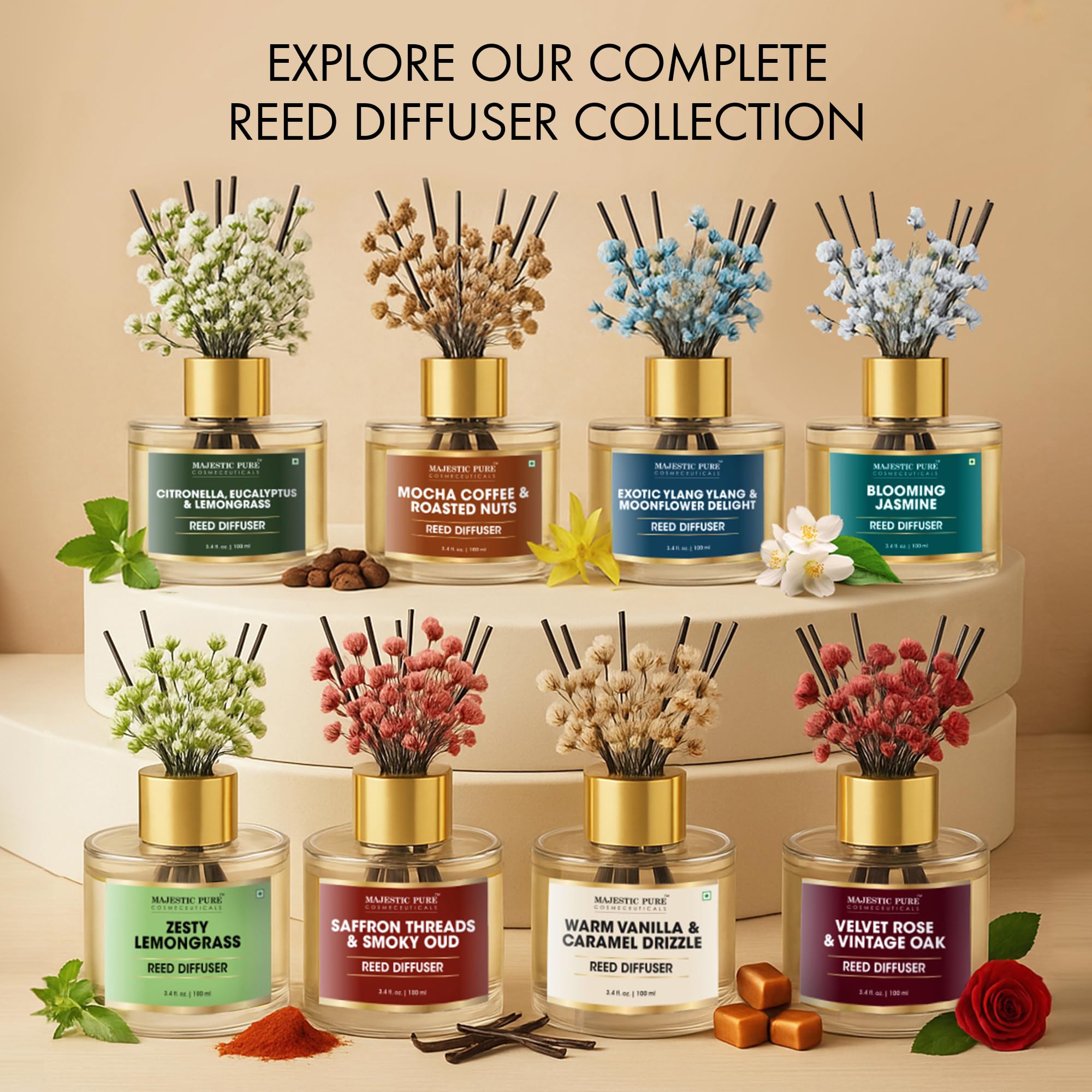 Spa like atmosphere from eucalyptus lemongrass citronella blend