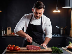 WELLSTAR chef knife non-stick coated blade