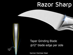 German stainless steel DIN1.4116 blade paring knife