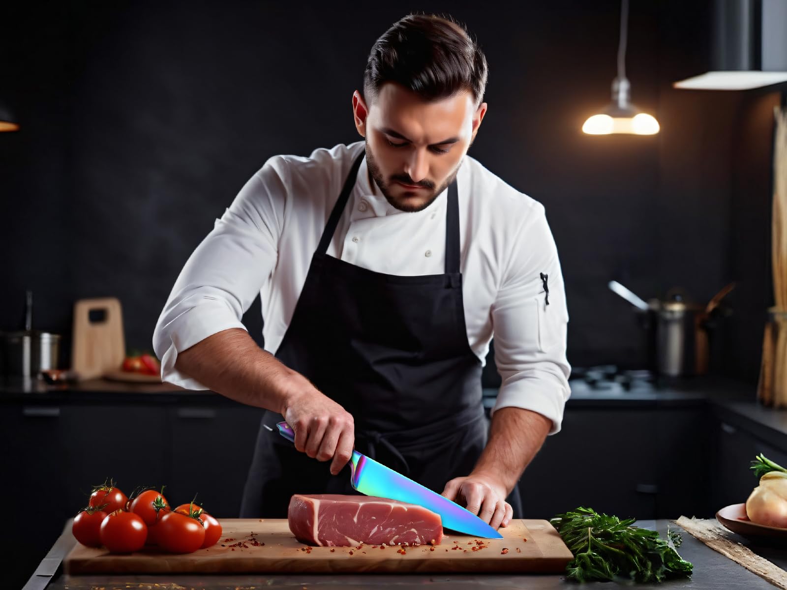 WELLSTAR chef knife stainless steel handle