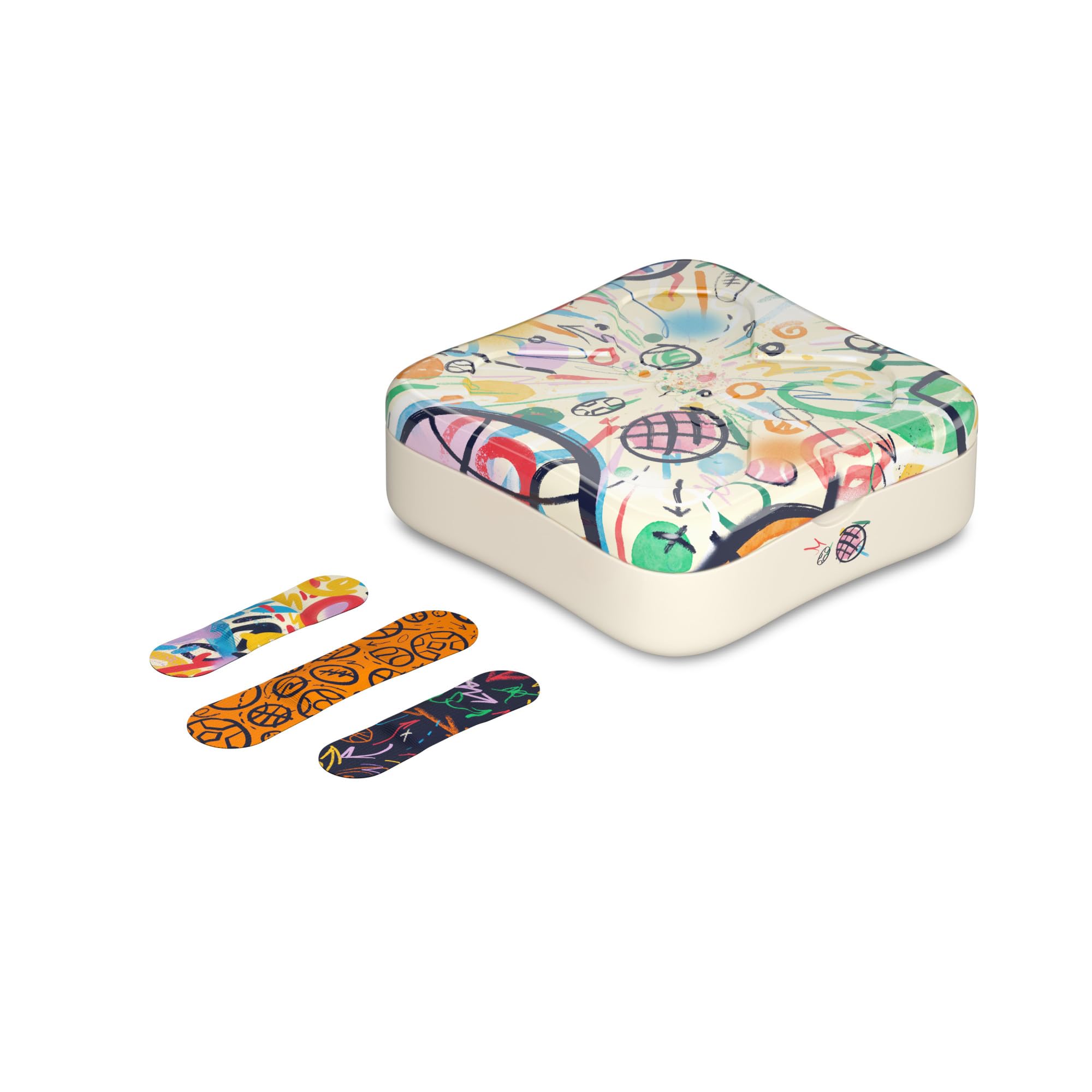 First aid tin ready for camping backpacks and travel