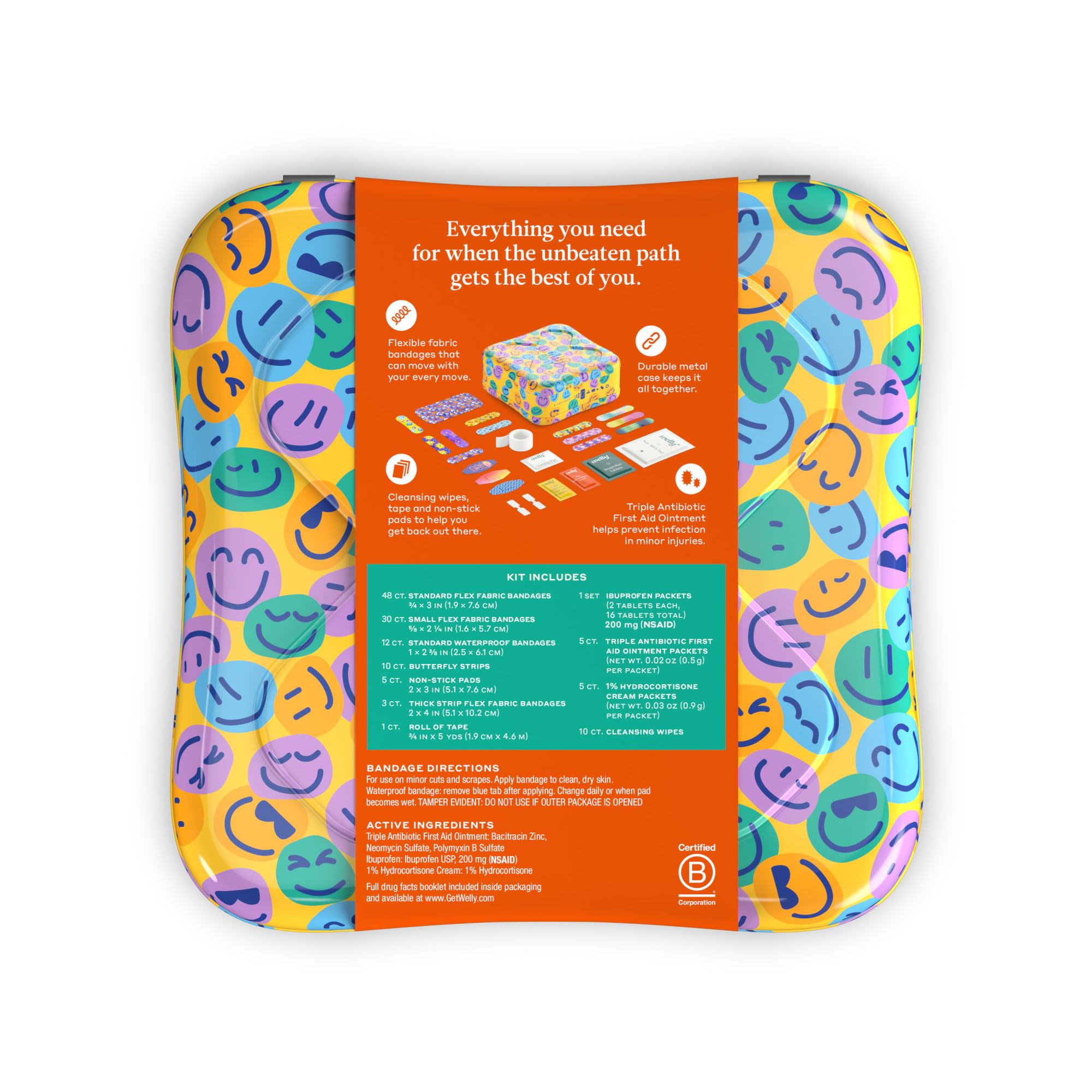 48 count standard flex fabric bandages from Welly First Aid Kit