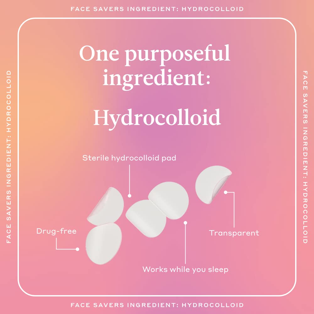 Small spot shape clear hydrocolloid patch