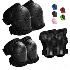 Wemfg Kids Protective Gear Set knee elbow and wrist pads with carrying bag