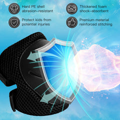 Size S Wemfg knee elbow wrist pads suitable for ages 3-8