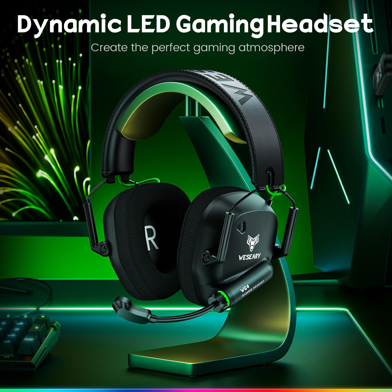 WESEARY wireless headset moisture-wicking fabrics for comfort