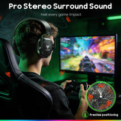WESEARY headset with 2.4GHz USB dongle for low latency gaming
