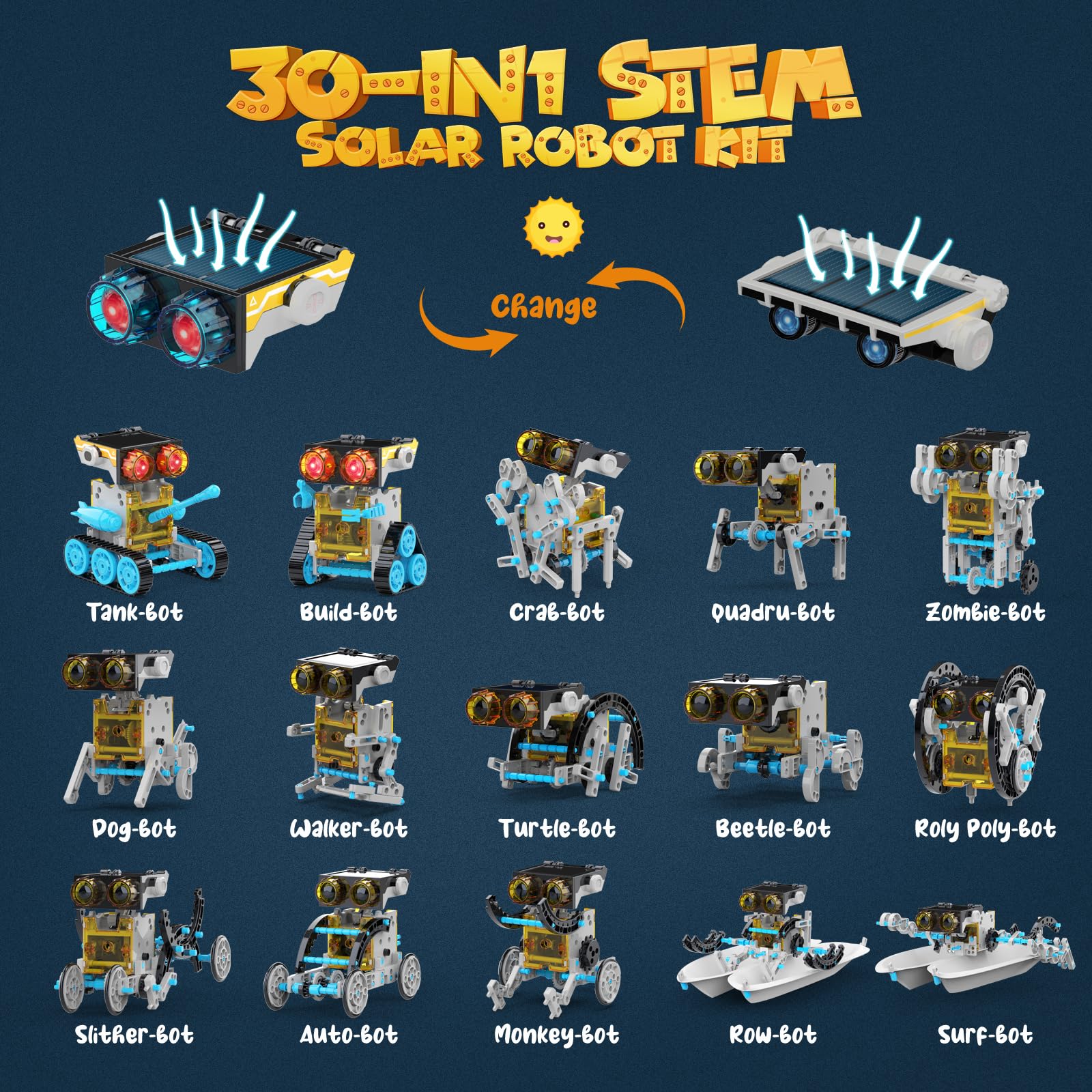 Tank and engineering vehicle shapes included in the kit