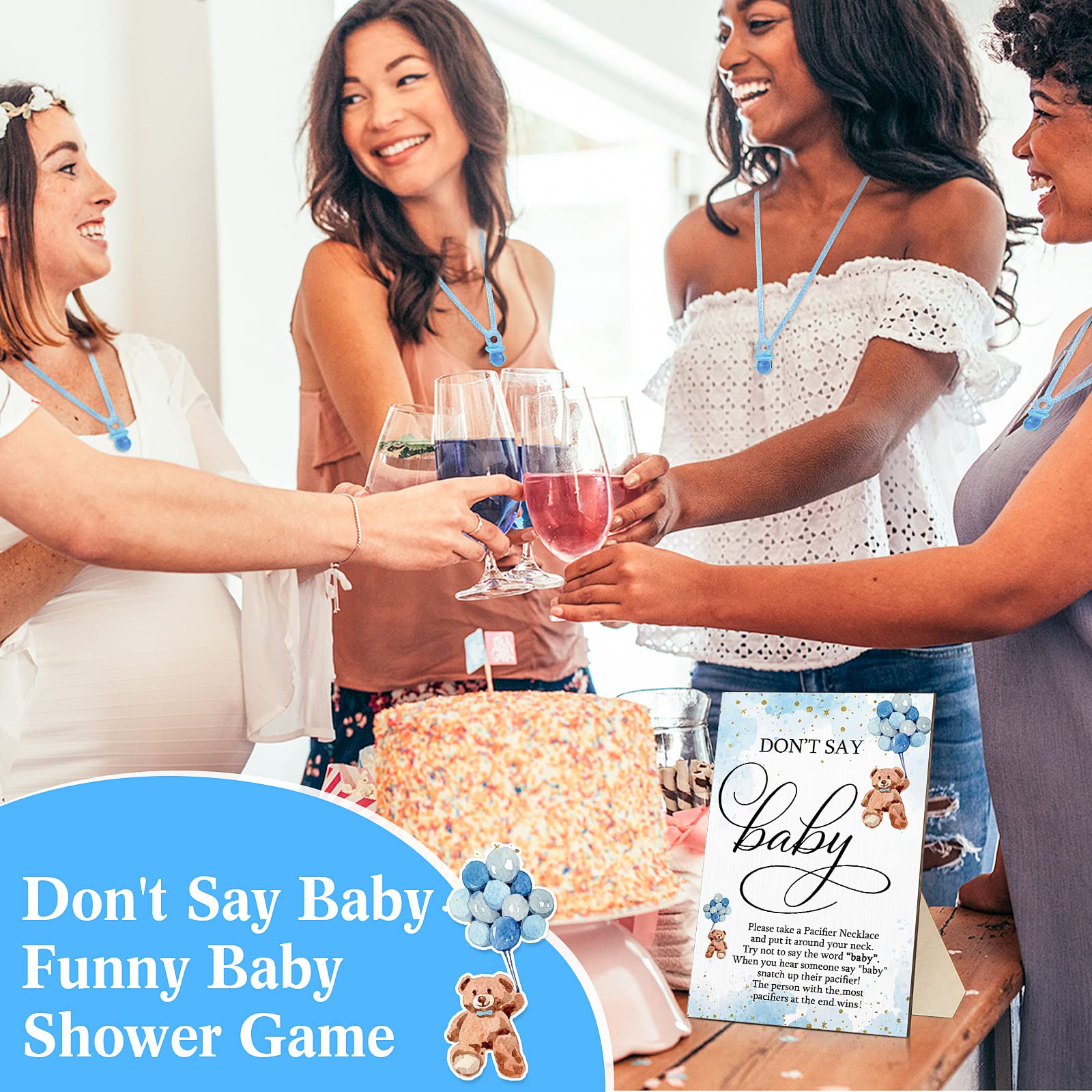 Wesiti 51 piece baby shower kit packaging and components
