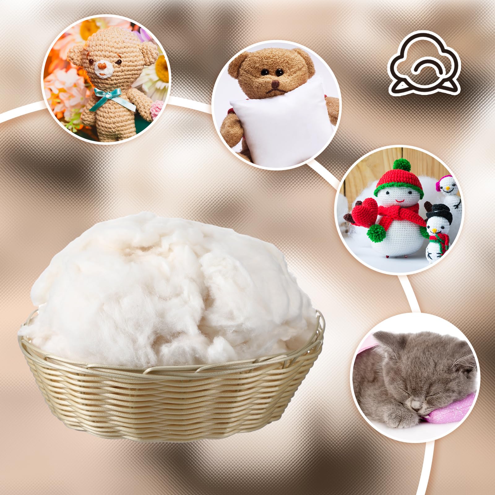 Pillow filling with Wesnoy cotton stuffing 100g