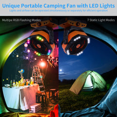 Rechargeable battery powered WESTTREE fan with USB Type-C ports