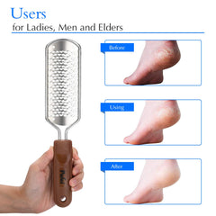 Foot scrubber with non-slip grip for safety