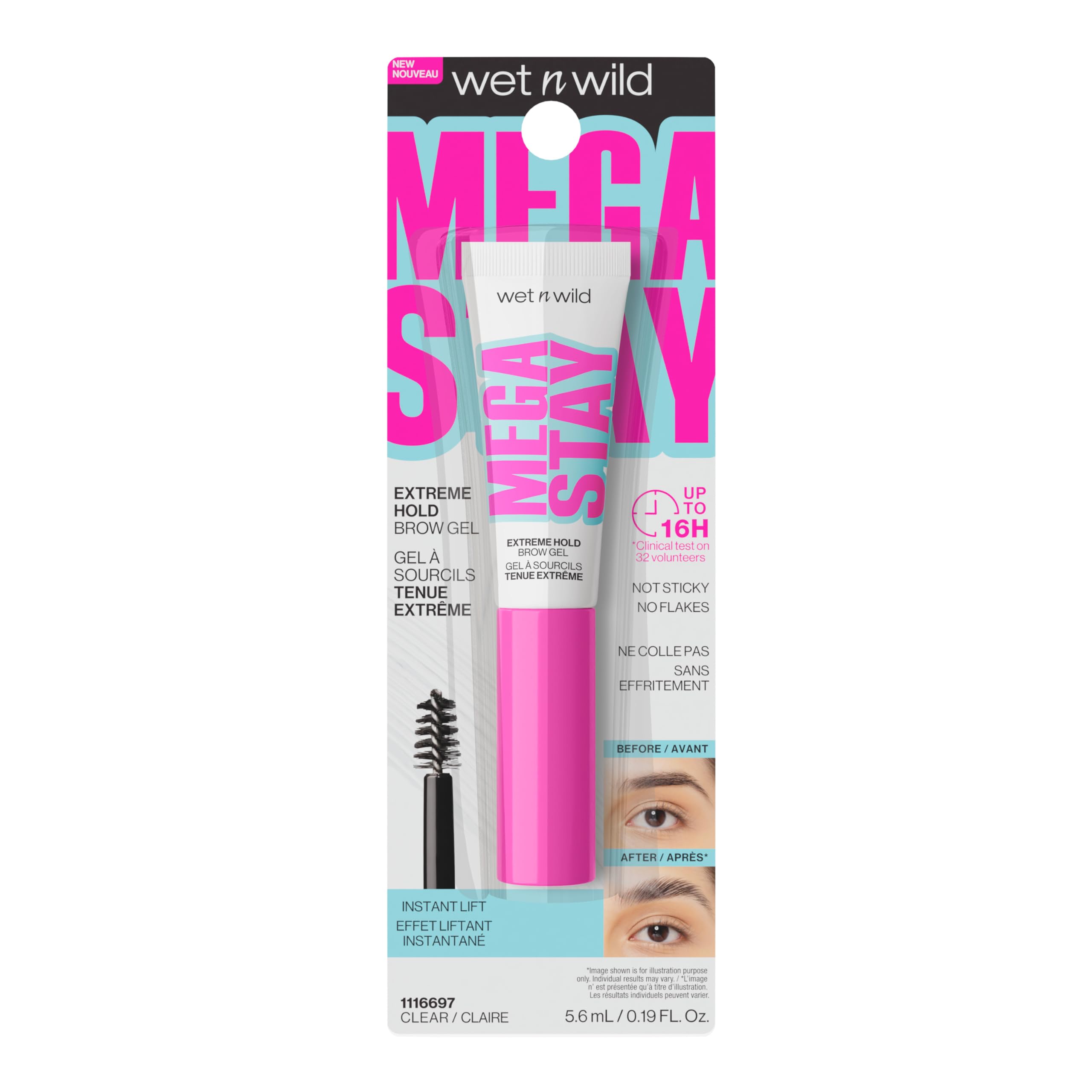 Wet n Wild Mega Stay Extreme Hold Brow Gel packaging