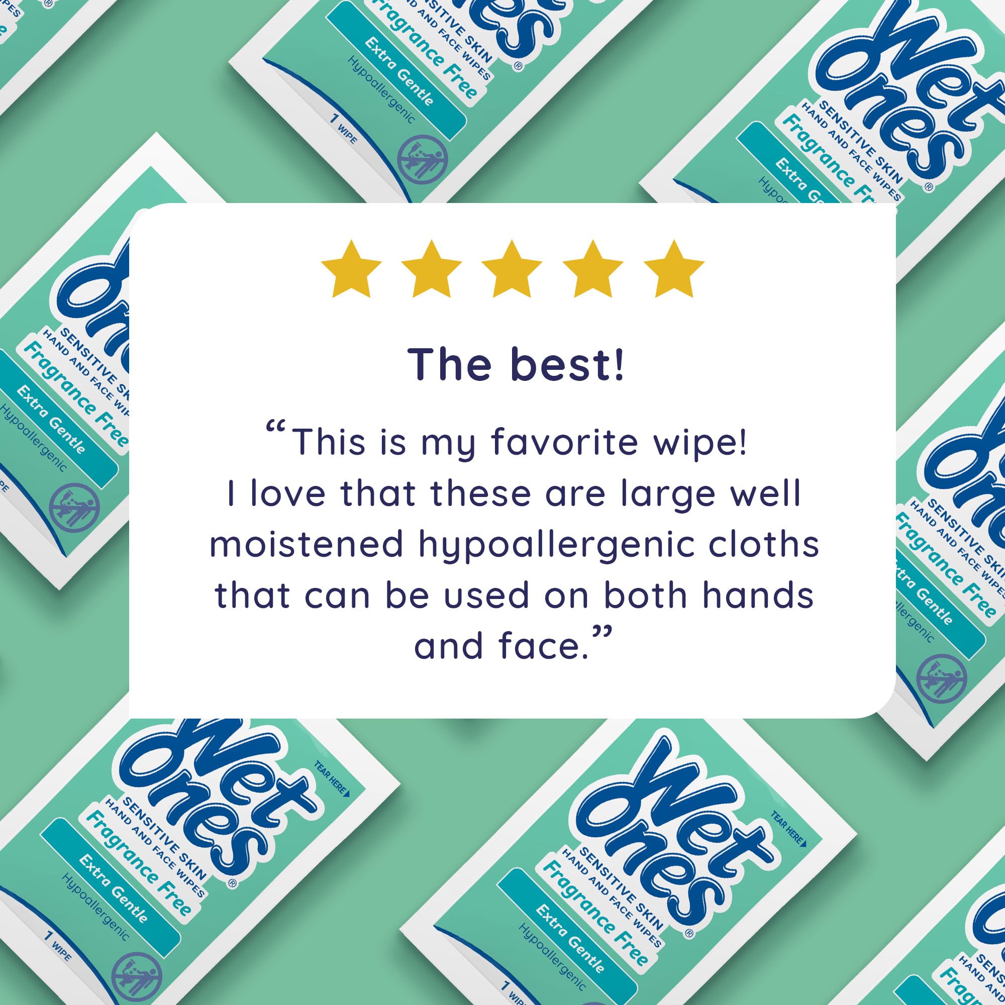 Pediatrician tested Wet Ones wipes label