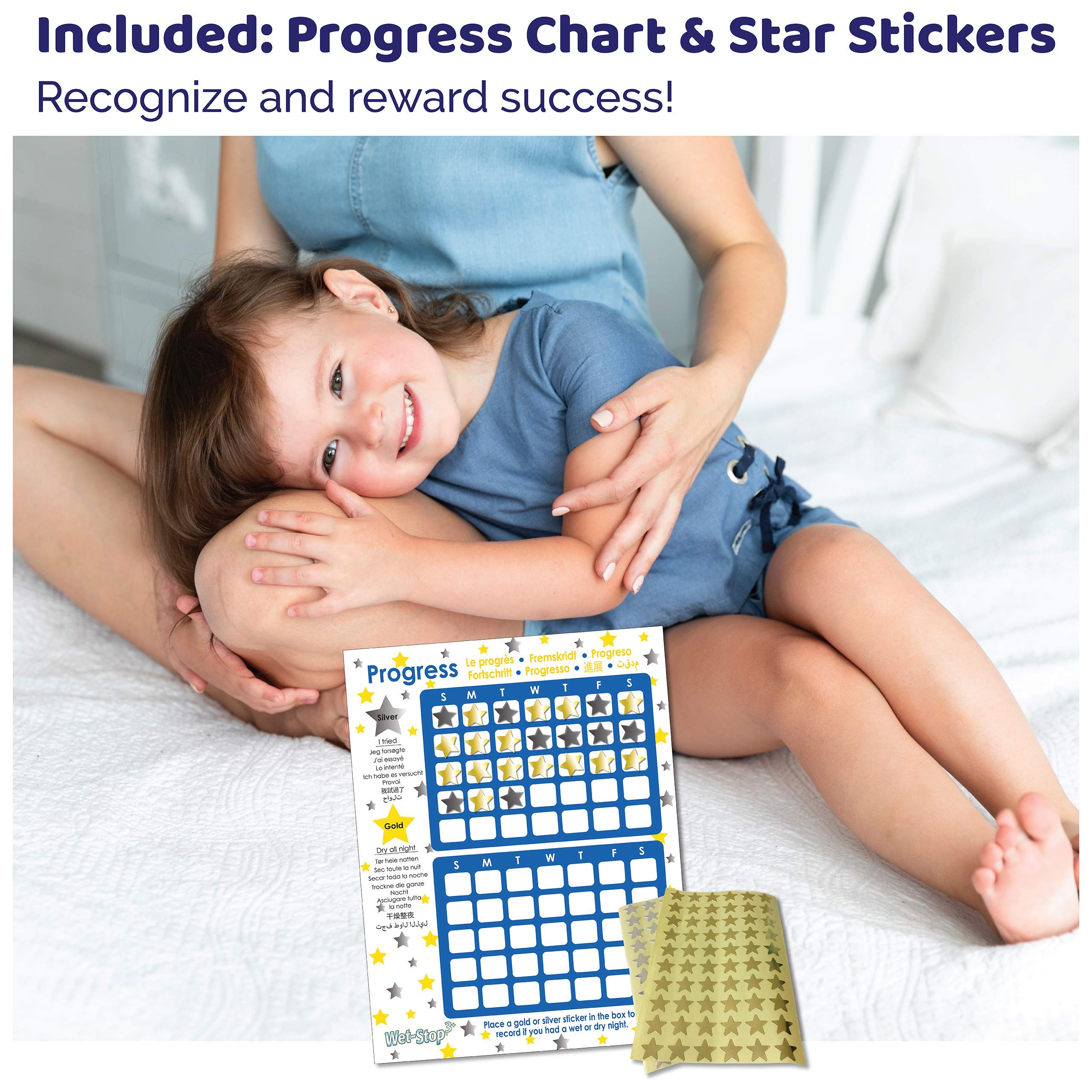 Wet-Stop 3 bedwetting alarm for boys or girls product packaging