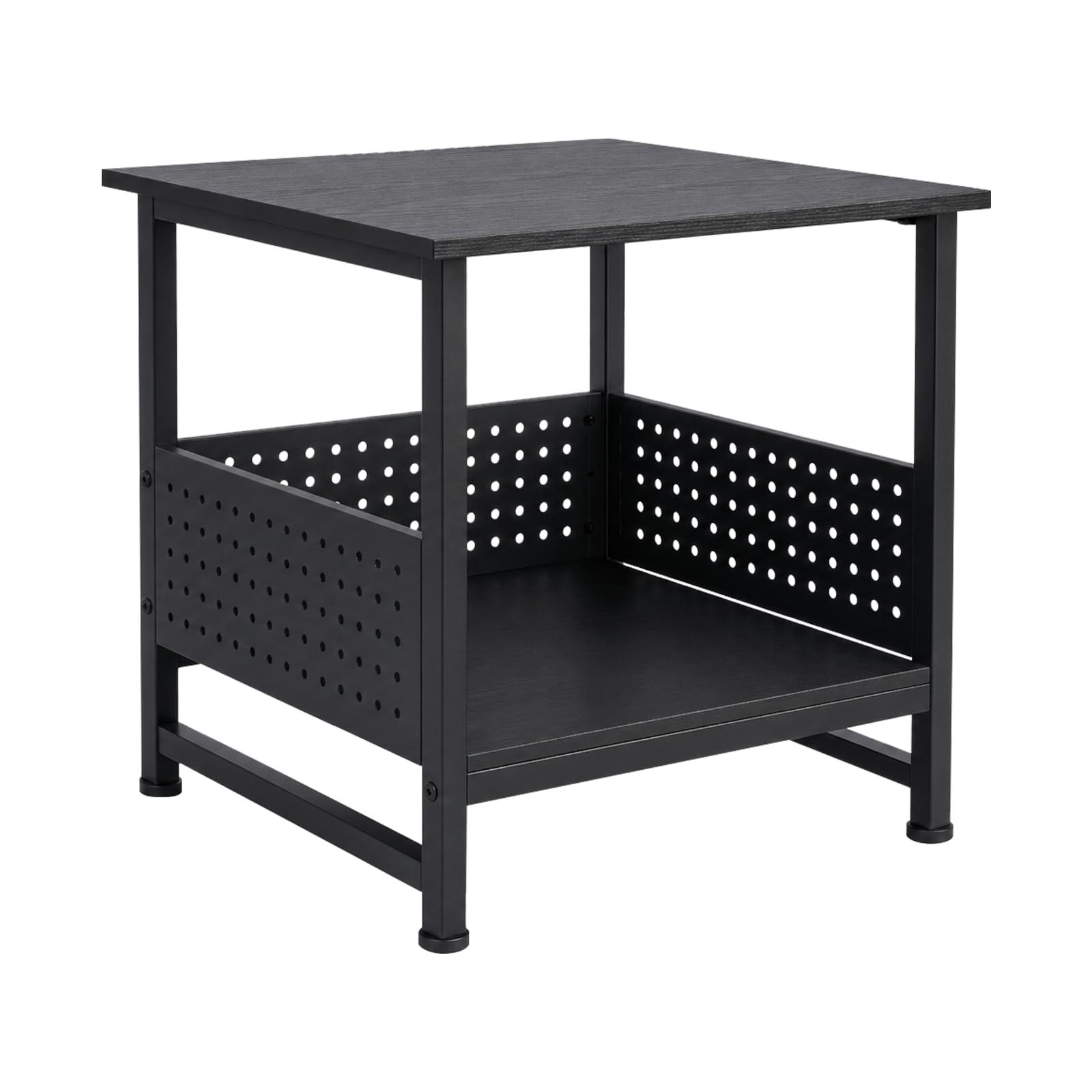 WEZUYCH Mini Fridge Stand with Storage square tabletop 18.89 inches
