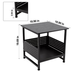 Reinforced metal frame supports up to 180 lbs