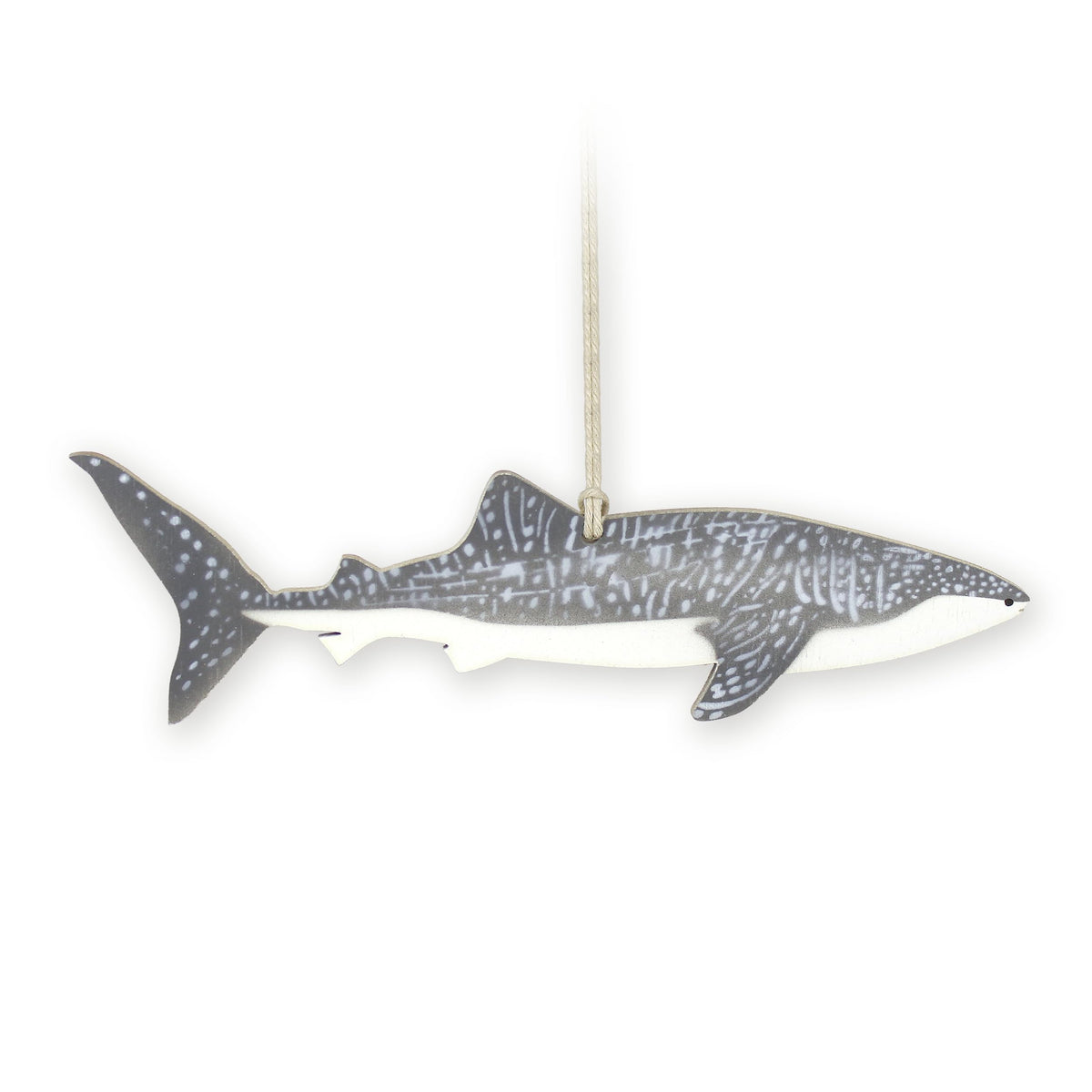 Whale Shark Christmas Ornament made from 1/8 inch birch wood
