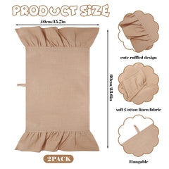 Cotton kitchen towel 15.7 x 23.6 inches beige brown