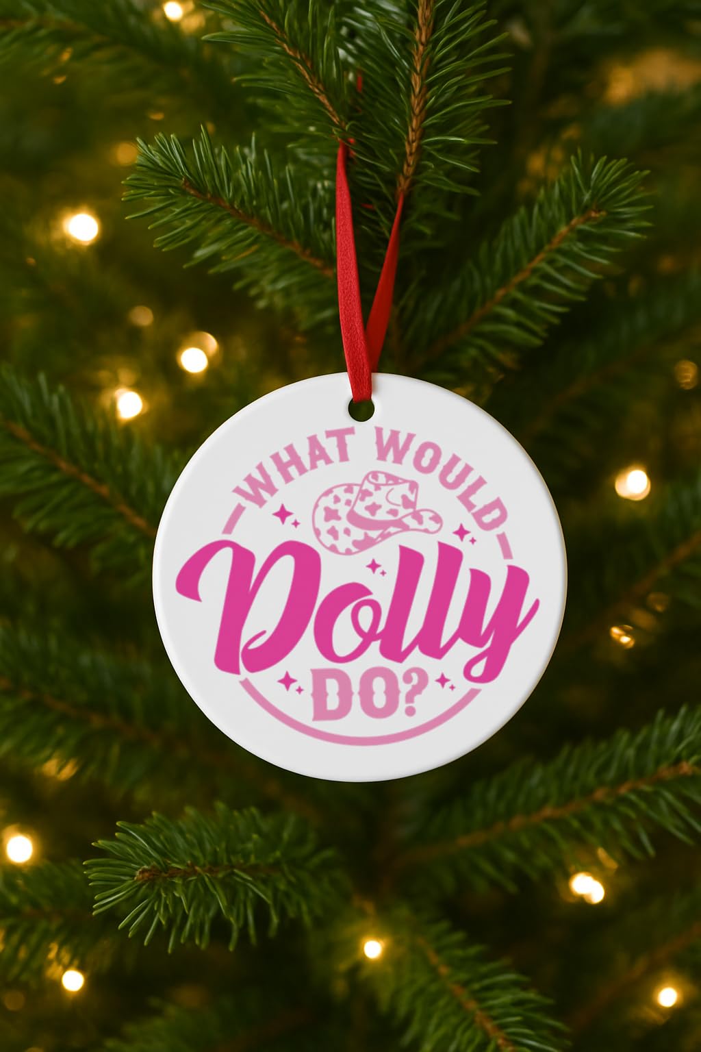 What Would Dolly Do Christmas Ornament product image