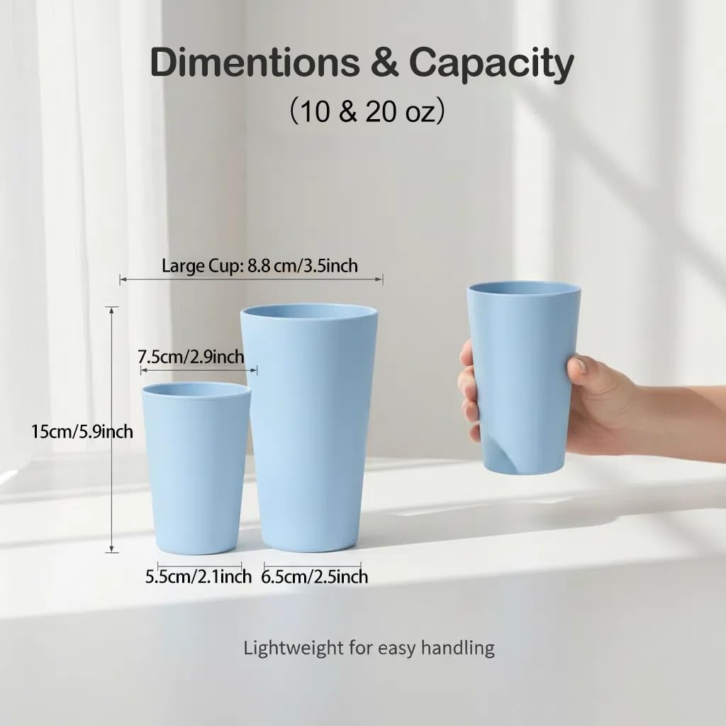 Stackable design saves cabinet space with six colors
