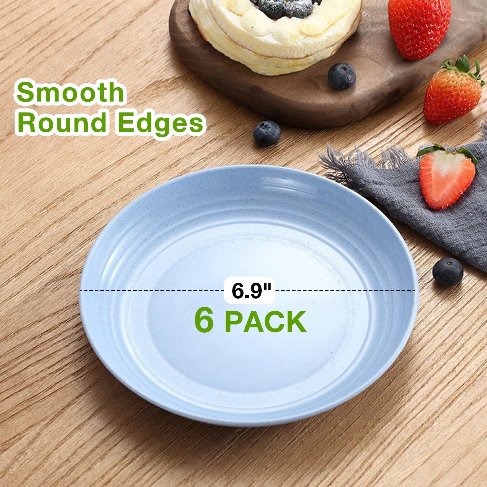 deep 6.9 inch dinner plate suitable for dessert and salad