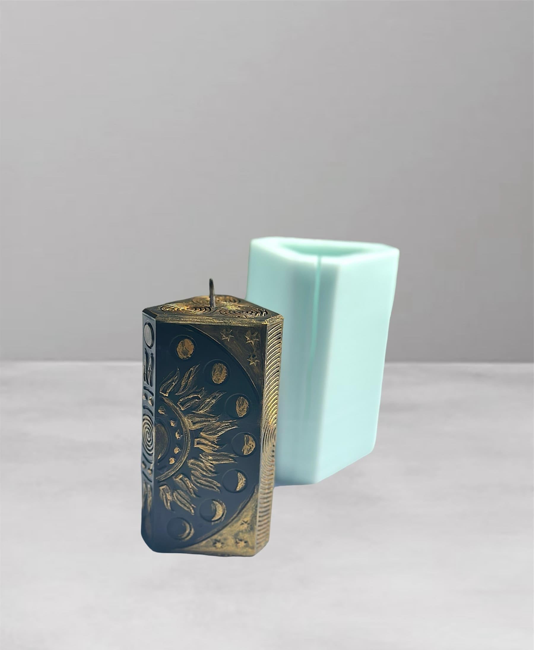 Tarot card inspired silicone candle mold