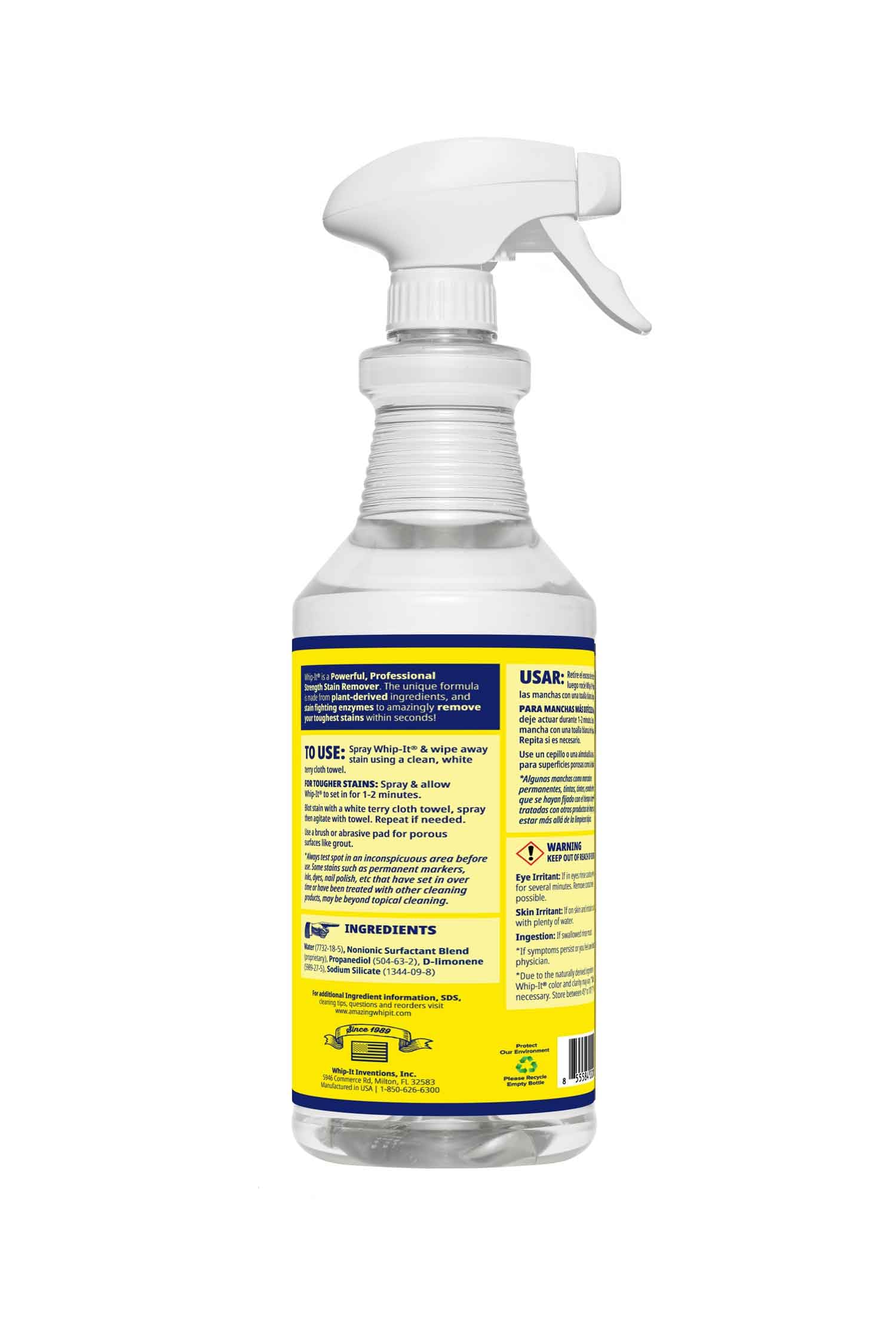 Plant based enzyme cleaner packaging Whip It Cleaner