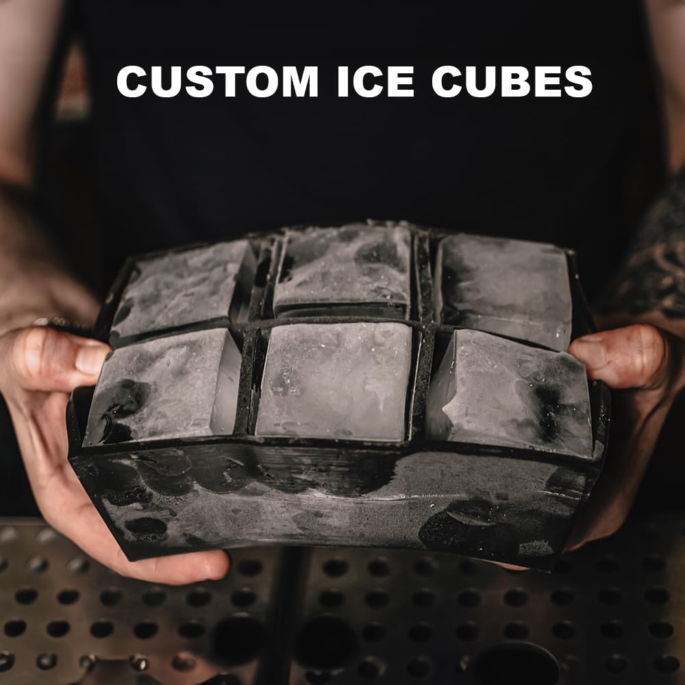 Whiskey cocktail ice mold platinum silicone