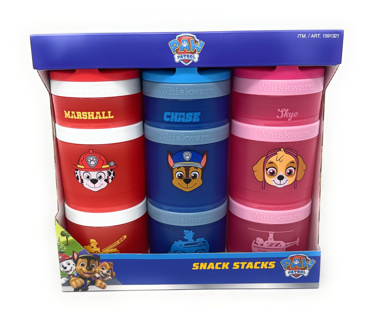Whiskware stackable snack containers set image showing 9 pieces