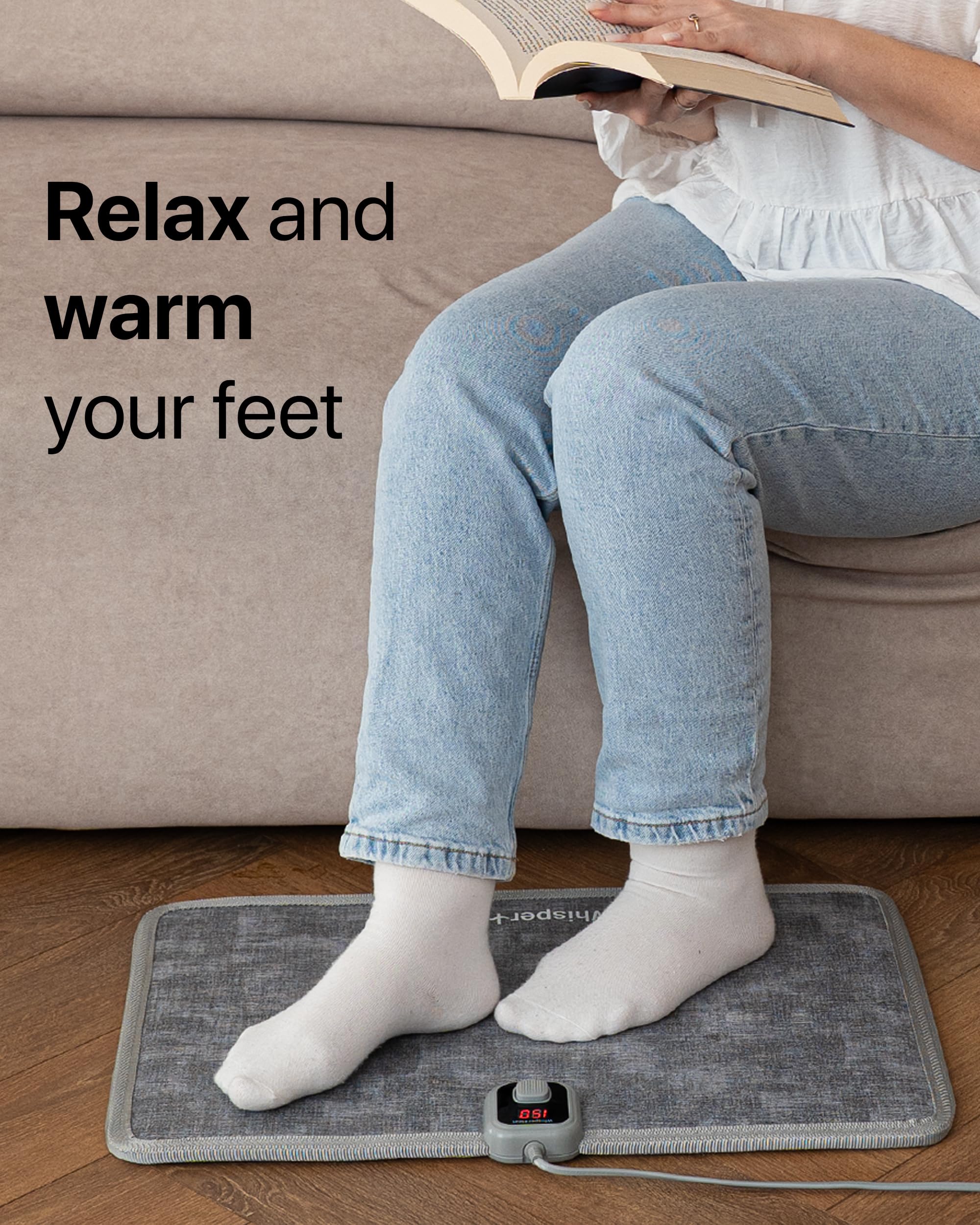 WhisperHeat tap-to-activate feature illustration