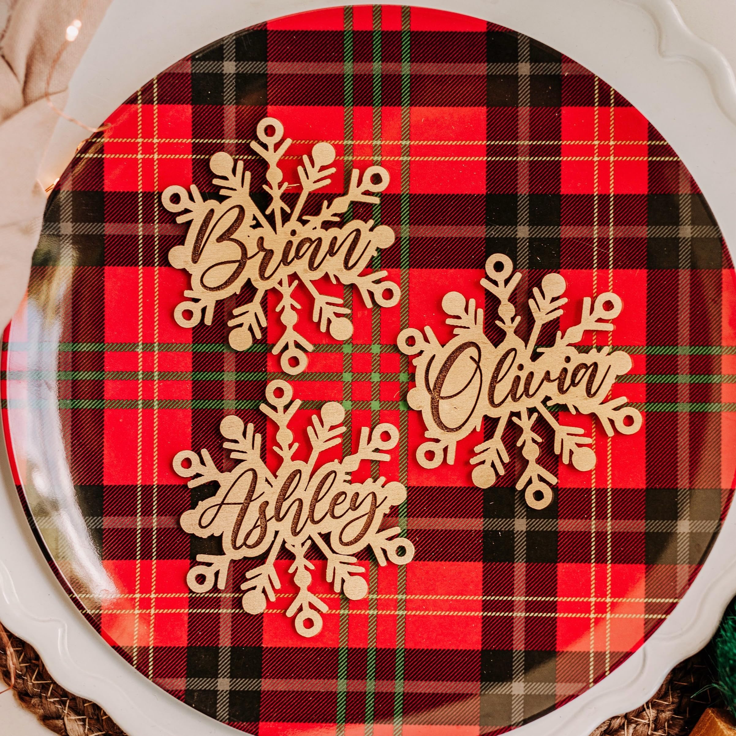 White acrylic ornament color option