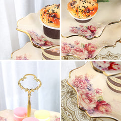 white ceramic base for dessert stand