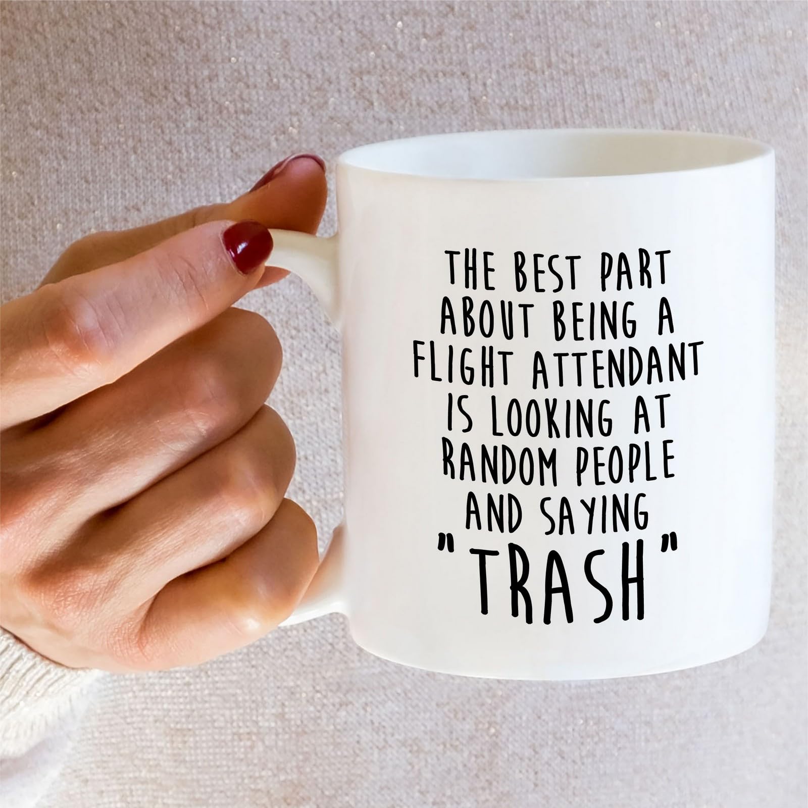 Ideal airline staff gift mug for flight crew