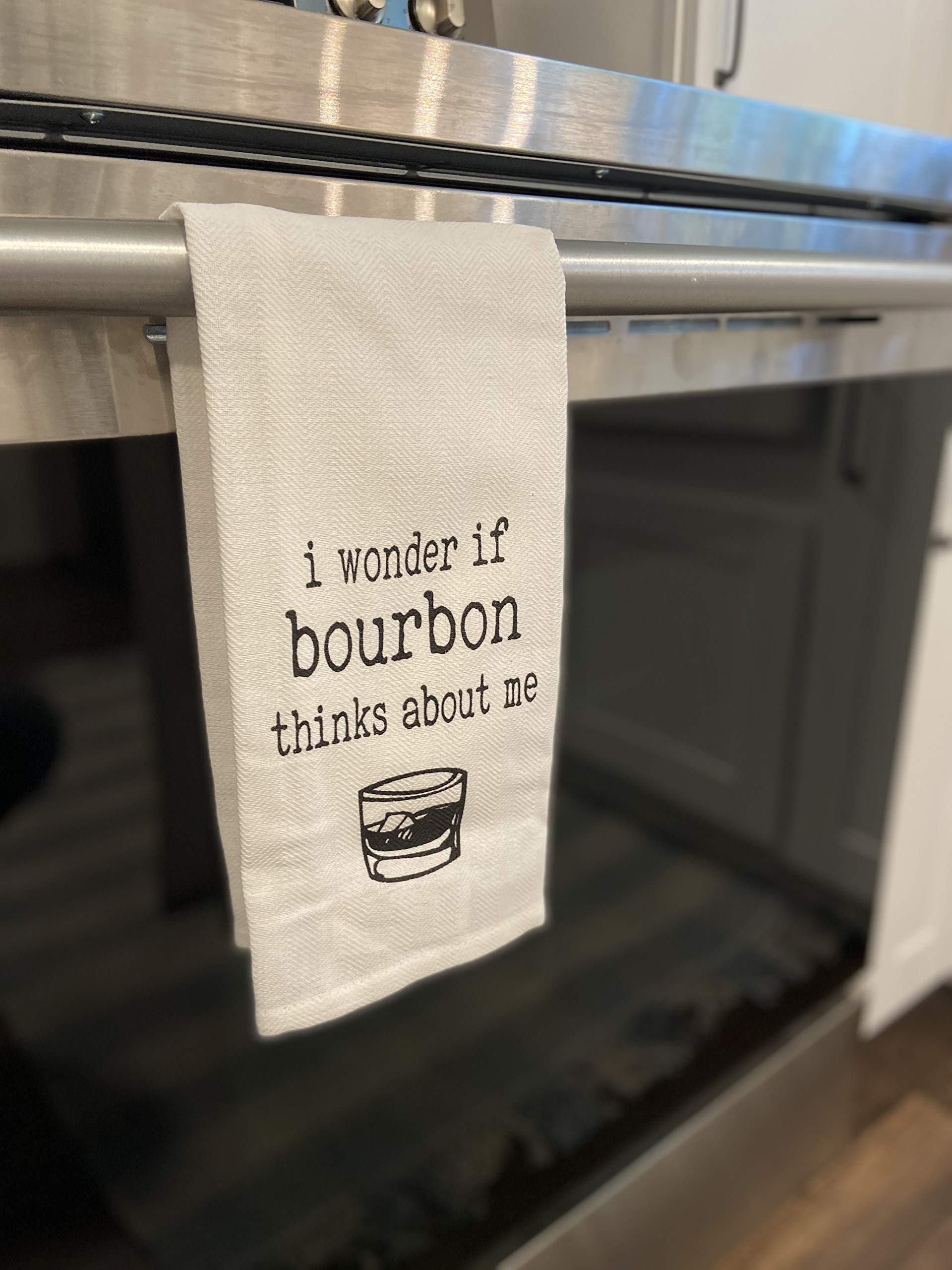 Gift ready Layne Wilson bourbon quote tea towel