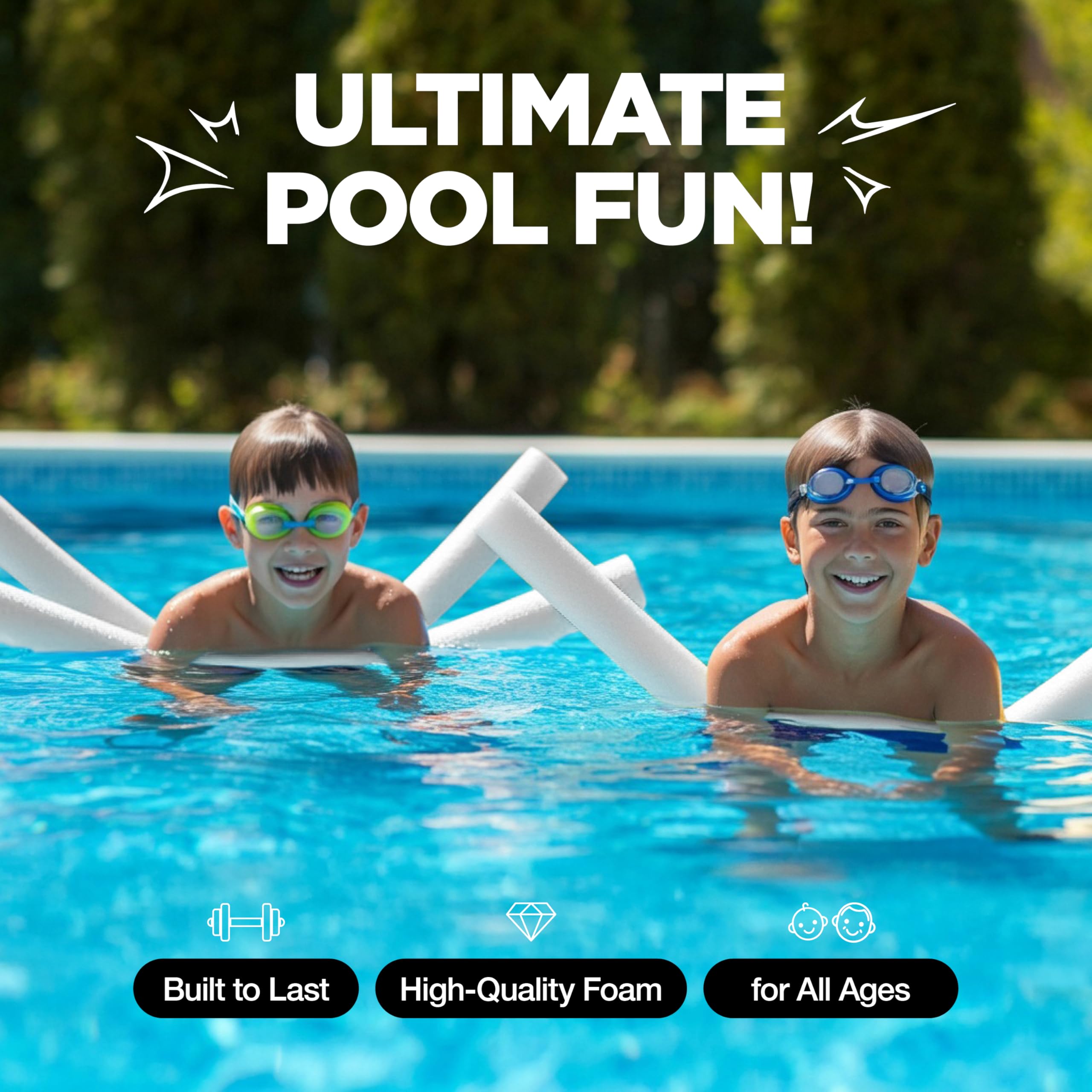 Versatile pool noodle for swimming and padding