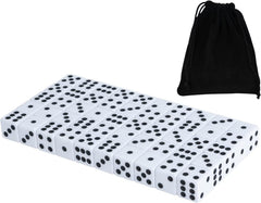White 16mm dice 50-pack with black pips
