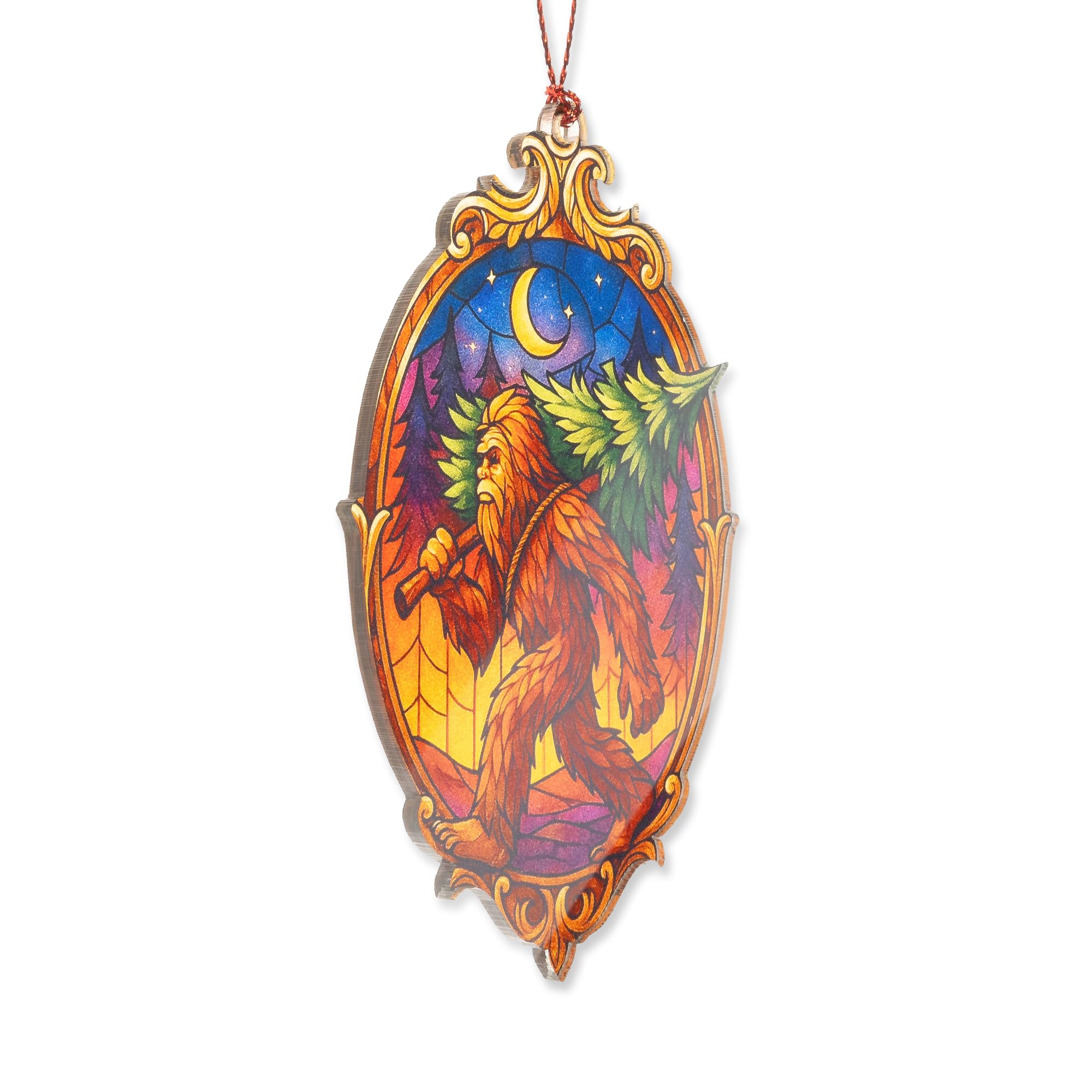 White elephant gift ornament packaging with story card