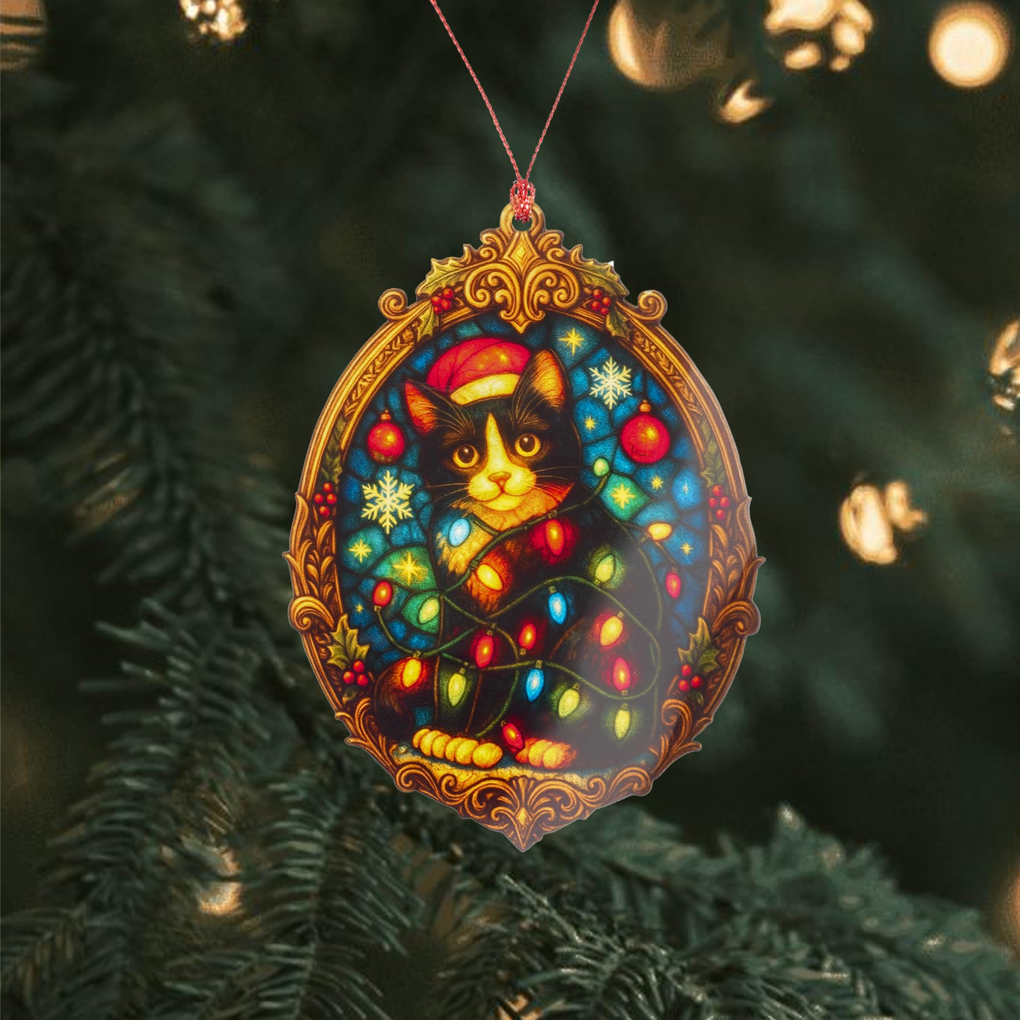 Ready to gift ornament with story card packaging