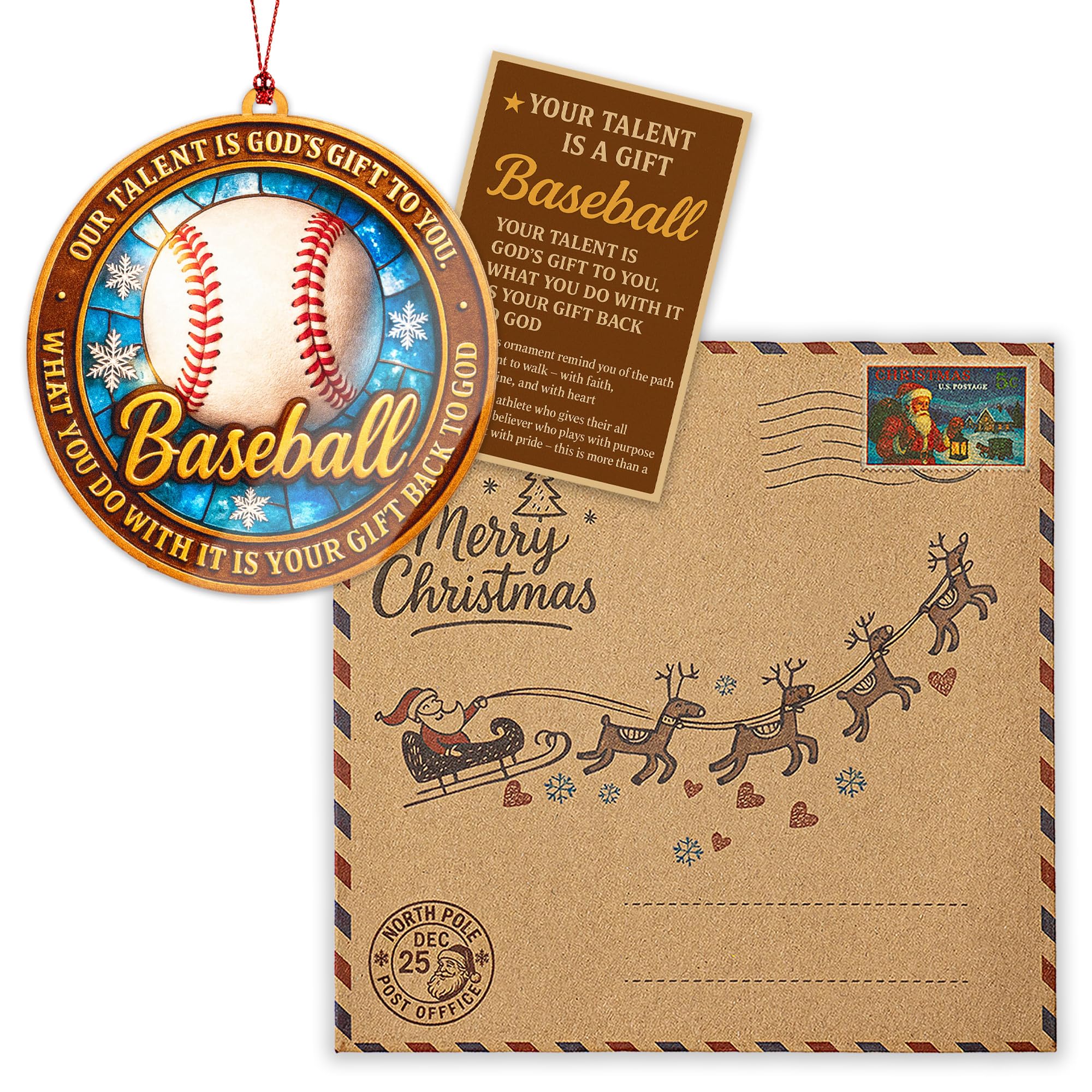 White Elephant Gifts ornament packaging and presentation