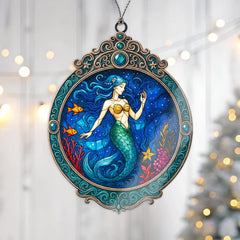 Mermaid holiday decoration suitable for window or shelf