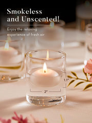 ashlux white floating candles designed for stable floating