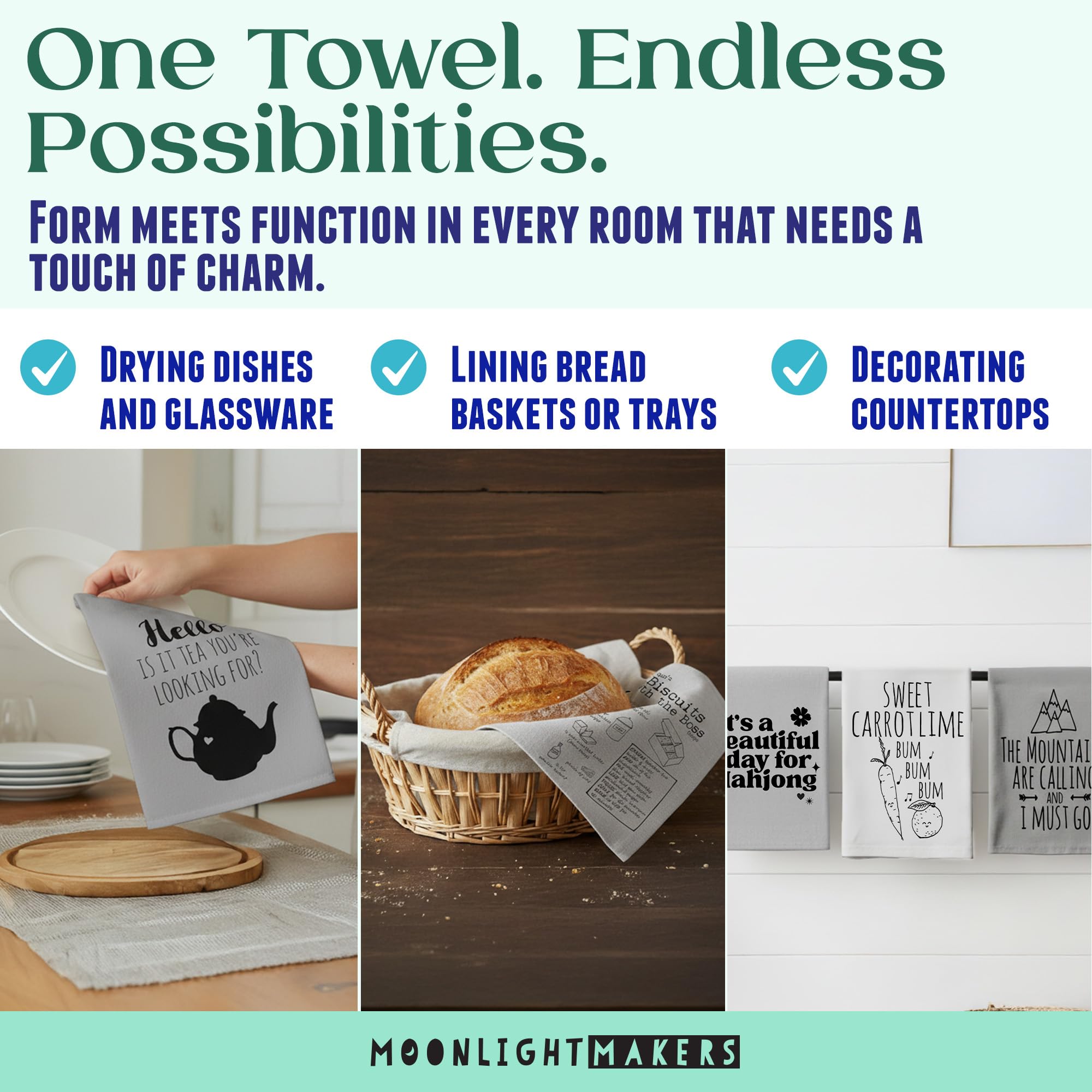 Unfolded 28x28 inch cotton flour sack towel